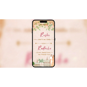 Digital Wedding Invitation Card || WhatsApp Invite || Mobile Invitation